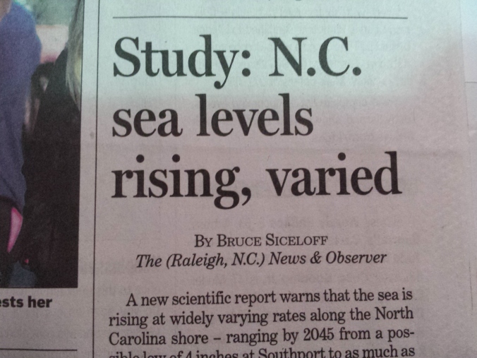 Sea Levels Rising-NC